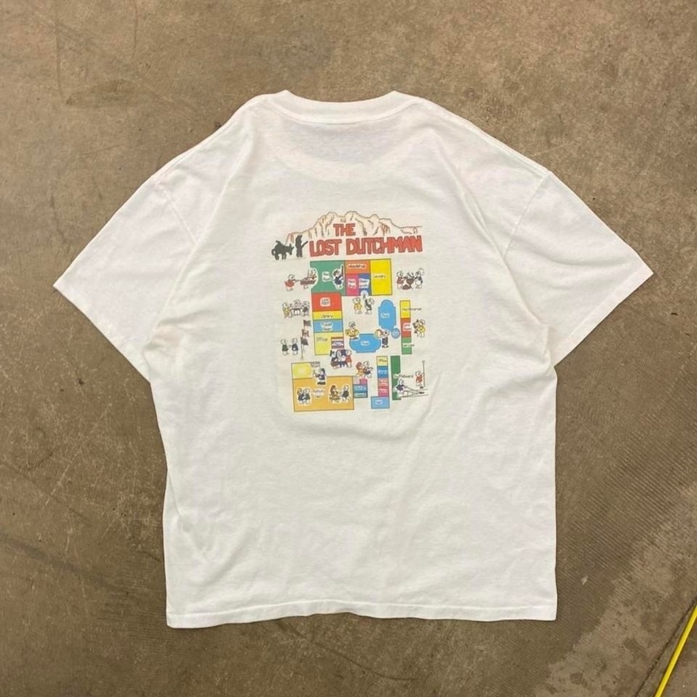 Vintage 90s The Lost Dutchman Apache Junction Arizona Monopoly Oneita T-Shirt XL